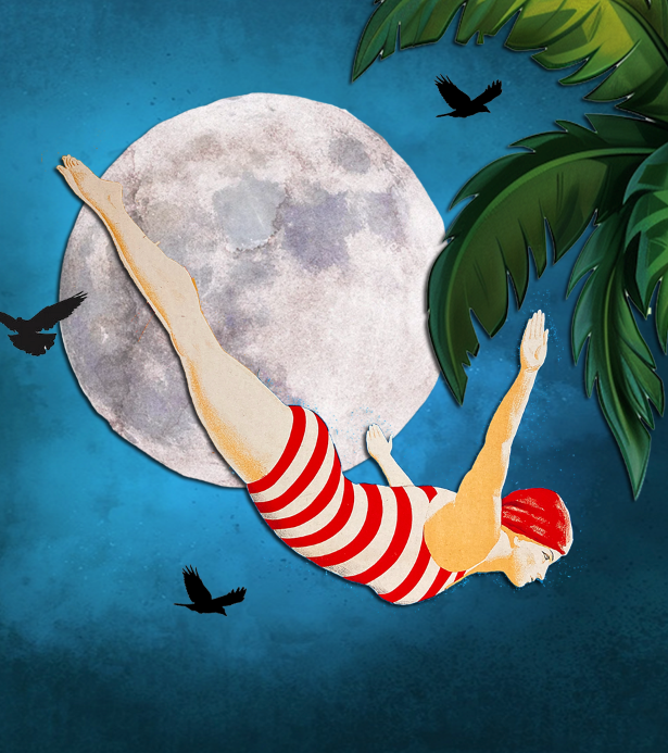 LUNA DIVE 36”x36”